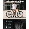 thumbnail image 5 of Actbest 27.5" Electric Bike for Adults, 21-Speed, 500W Motor, 48V 10.4Ah, Full Suspension, Long Range, Mountain Ebike for Man Teens, 5 of 8