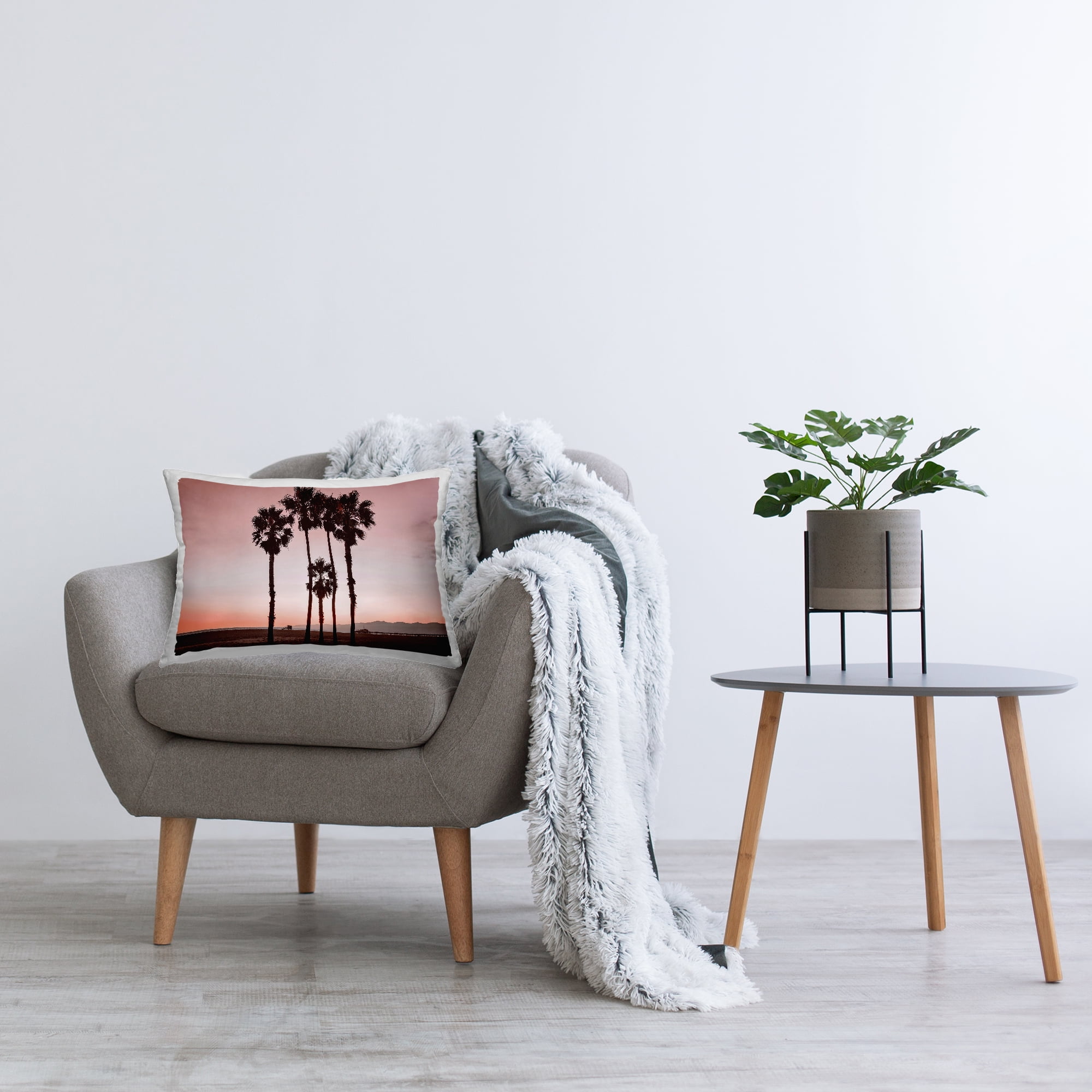Stupell Industries Cluster of Palm Trees Decorative Printed Throw Pillow Design by Natalie Carpentieri.