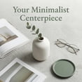 thumbnail image 3 of REGALWOVEN Ceramic Bud Vase Set, Small Decorative Flower Vases for Home Decor, Modern Matte Vases in Assorted Shapes White 2.8"L x 2.8"W x 3.9"H, 3 of 7