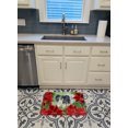 thumbnail image 3 of Carolines Treasures CK1305RUG Papillon Poinsettas Machine Washable Memory Foam Mat, 3 of 4