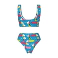 thumbnail image 5 of Daiia Color Dachshund Dog Women's Bikini Set Two Piece Swimsuit High Waisted Bikini Adjustable Straps Bikini Perfect for Beach, Pool, and Summer Vacation-Small, 5 of 9