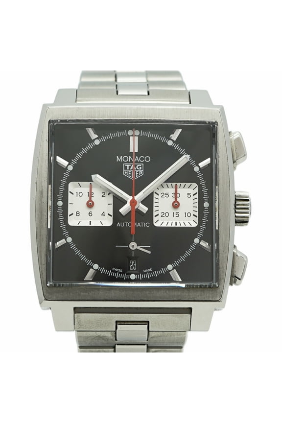 Pre-Owned TAG Heuer Monaco CBL2113 Black Dial Men's Watch