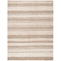 SAFAVIEH Natural Fiber Sonam Striped Area Rug, Green/Ivory, 8' x 10'