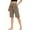 Khaki, variant on Coorders No Bunderies Womens High Waist Fitness Shorts, Ladies Oversized Casual Shorts for Summer, Black, Size M