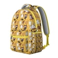 thumbnail image 2 of Minimalist Cat Design Student School Backpack with Geometric Cat Pattern Artistic Abstract Cat Print Design Book Bag, 2 of 6