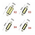 thumbnail image 3 of 23pcs Super Bright Canbus Bombillas LED 5050 SMD Bombilla de luces LED Luz interior del coche Luz de domo Luz de mapa LED Luz de puerta Luz de maletero Lámpara de matrícula, 3 of 5