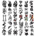 thumbnail image 3 of Tatuajes temporales Metuu Full Arm 48 hojas impermeables, 3 of 7