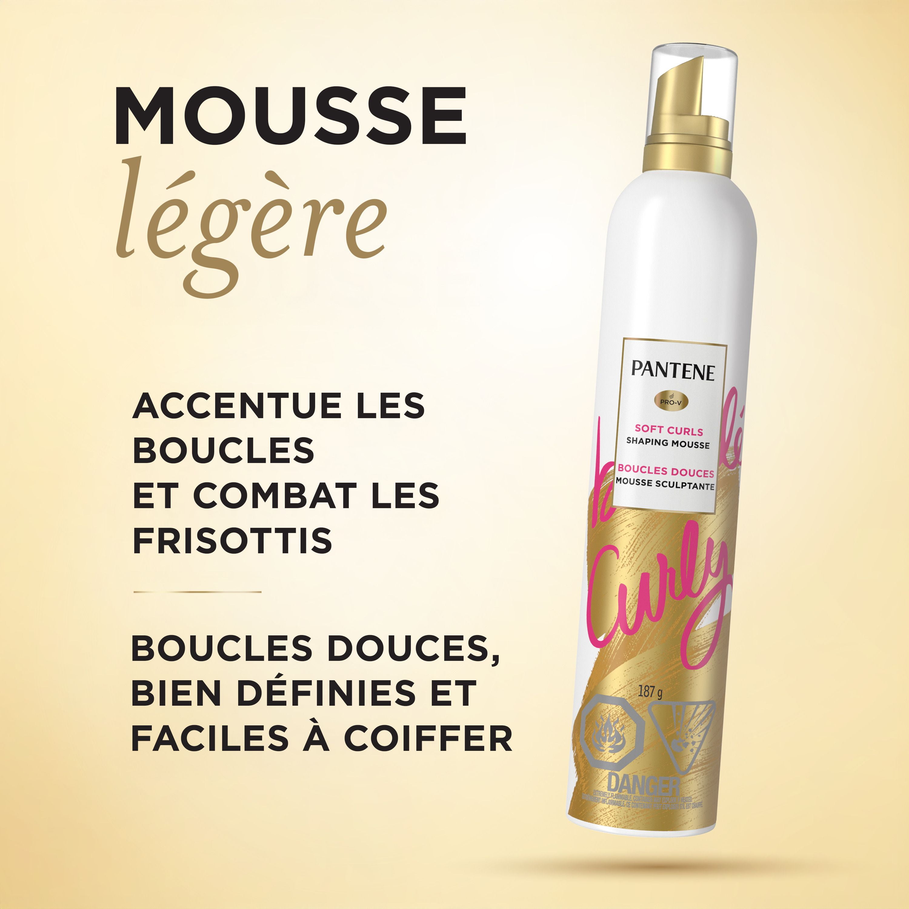 Mousse Pantene Pro-V Curl pour dompter les frisottis pour des boucles douces au toucher 187 g