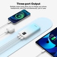 thumbnail image 5 of ASPERX 2-Pack Power Bank 10000mAh, Portable Phone Charger Power Battery Pack, Dual-USB & LED Display, Type C Cable, 5 of 11