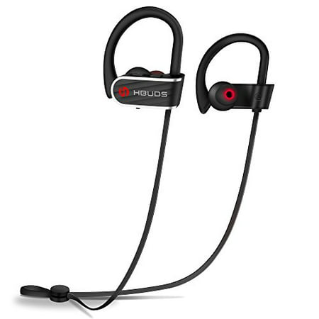 Bluetooth Headphones, Best Wireless Sport Earphones Hbuds H1 w/Mic IPX7 Waterproof HD Stereo in Ear Earbuds for Gym Running (Sennheiser Hd 201 Headphones Best Price)