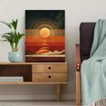 thumbnail image 5 of UXIEQU Abstract Retro Sunset Mountain Canvas Print 15.75x11.81 Inches, 5 of 8