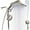 Nickel, variant on Rain Shower Head with Handheld High Pressure rainfall Shower Heads with Handheld Spray Combo Adjustable one-piece stand daul shower head Built-in Magnetic Docking and Power Jets（Sliver）