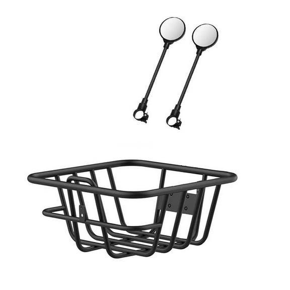 Ebike Accessories, Bike Front Basket and Mirrors