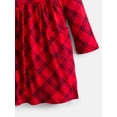 thumbnail image 3 of Wonder Nation Baby and Toddler Girls Dress with Long Sleeves, Sizes 0M-5T, 3 of 3