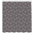 thumbnail image 3 of Ambesonne Taupe Shower Curtain, Chrysanthemum Flowers, 69"Wx84"L, Taupe, 3 of 3