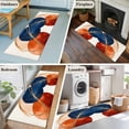 thumbnail image 5 of 2'x6' Rug Runners for Hallways Kitchen, Navy Blue Burnt Orange Non Slip Entryway Beside Floor Carpet Runner, Geometric Modern Boho Art Washable Laundry Room Bedroom Throw Rugs Mat for Family Pet, 5 of 8