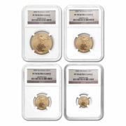 2007-W 4-Coin Proof American Gold Eagle Set PF-70 UCAM NGC