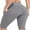 Light Gray, variant on Sociala Women's Knee Length High Waisted Bike Shorts With Side Pockets Workout Athletic Running Shorts