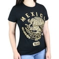 thumbnail image 3 of ShirtBANC Mexico Established 1810 Shirt Gold Mexican Eagle Print Womens Shirt, 3 of 3