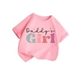 thumbnail image 5 of WQNVRNR Girls Summer Short Sleeve Tee- Printed Crewneck Casual Cotton Cute T Shirt Pink Size 10, 5 of 5