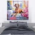 thumbnail image 3 of Watercolor Hello Winter Vizsla Chill Christmas Welcome Tapestry Vizslas Dog Lover Gifts Idea Wall Hanging Backdrop Home Decor - 00016, 3 of 5