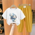 thumbnail image 2 of Odeerbi 2-12 Años Niño Niña Conjunto de Verano Camiseta de Manga Corta de Algodón Ice Silk Pantalón de Chándal Conjunto de Dos Piezas de Ropa Interior Estampada, 2 of 4
