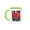 Green/White, variant on 3drose, Im the Crazy Uncle Everyone Warned You About Red, 11oz Two-tone Yellow Mug