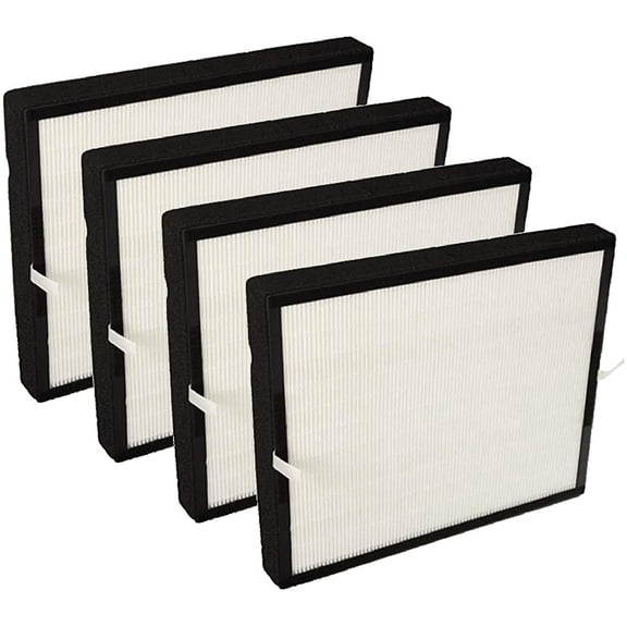 Nispira True HEPA Activated Charcoal Filter Replacement Set Compatible with A350 A375 Air Purifier. Compared to Part BF25A. 4 Packs