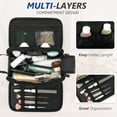 thumbnail image 3 of UNIWELL Toiletry Bag for Men, Travel Essentials Shaving Dopp Kit, Mens Travel Bag Toiletries Organizer Case for Grooming, PU Leather Water Resistant Cosmetic Bag Pouch Khaki, 3 of 9