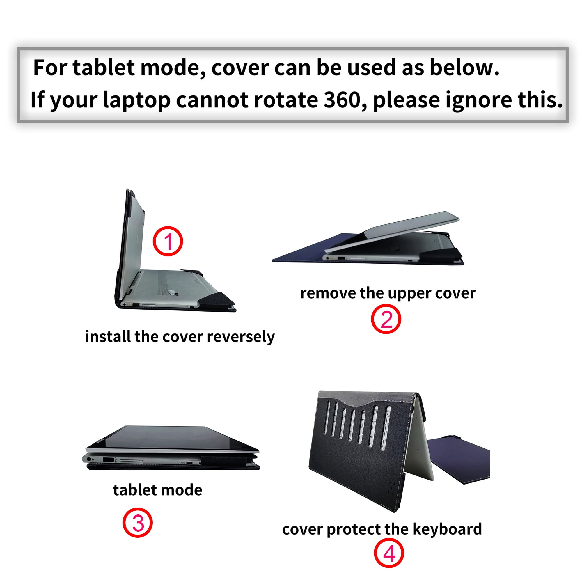 Laptop Case Cover for Lenovo IdeaPad 5 2-in-1 16AKP10 /16IAL10 Sleeve(Not for other models),16 inch PU leather Notebook PC Protective Bag with Pen Holder