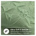 thumbnail image 4 of TiaGOC Full Comforter Set - 7 Pieces Pintuck Bed in A Bag Full - Comforters Full Size - Comforter Set with Sheets, Comforter, Flat Sheet, Fitted Sheet and Pillowcases & Shams, Sage Green, 4 of 7