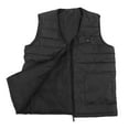 thumbnail image 3 of Chaleco calefactable con cuello en V, inteligente, de temperatura constante, transpirable y cálido para invierno, negro, talla 2XL, 3 of 14