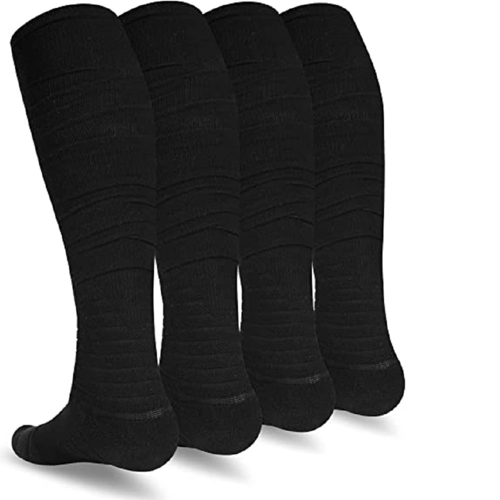 2 Pairs Scrunch Football Socks Compression Sports Socks Extra Long
