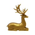 thumbnail image 2 of Christmas Resin Deer Figurine,Christmas Home Decor, Deer Christmas Decor Xmas Sitting Standing Deer Statues Rustic Small Reindeer Sculpture Around The Dining Table, Fireplace or Bedroom, 2 of 6
