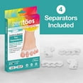 thumbnail image 5 of Silicone Toe Spacers for Correct Toe Alignment, Bunion and Hammertoe Straighteners - 2 Pairs, 5 of 5