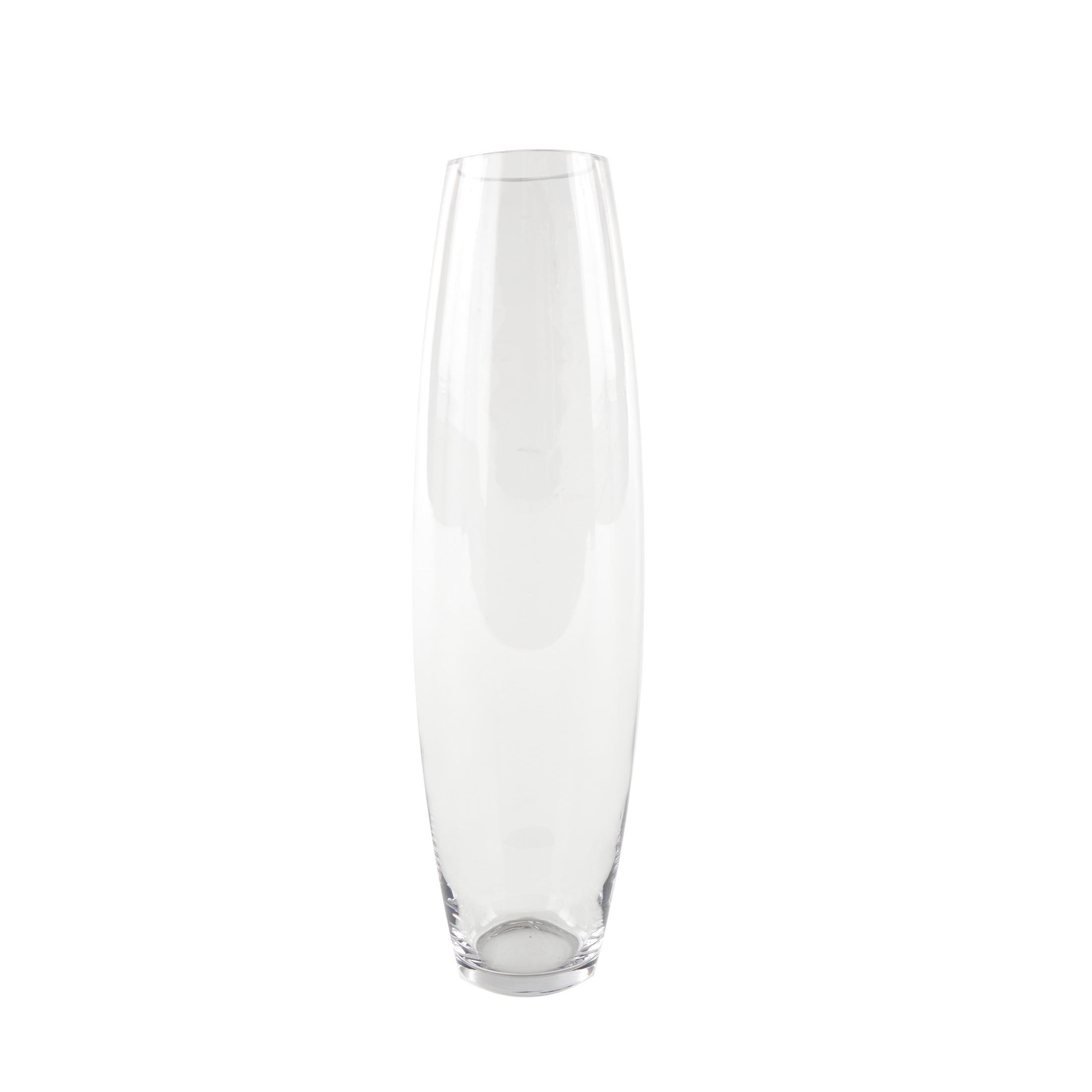 DecMode 19" Tall Slanted Glass Vase