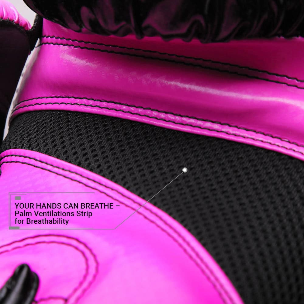 Pinnacle P4 Boxing Glove - Black/Pink