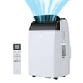 thumbnail image 1 of 14,000 BTU Portable Air Conditioner with Wheels and Remote Control, Cools up to 450 Sq. Ft, Smart Floor AC Unit With Dehumidifier, Fan, Auto, Sleep Modes, 24H Timer, 1 of 7