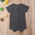 thumbnail image 3 of Franhais Newborn Baby’s Short Sleeve Jumpsuit Summer Fashion Round Neck Single-breasted Romper, 3 of 6