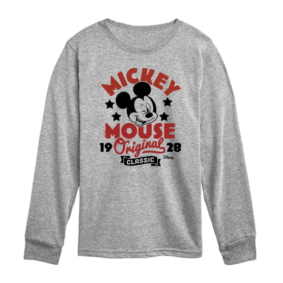 Disney - Original Mickey Badge - Toddler Boys Long Sleeve Graphic T-Shirt