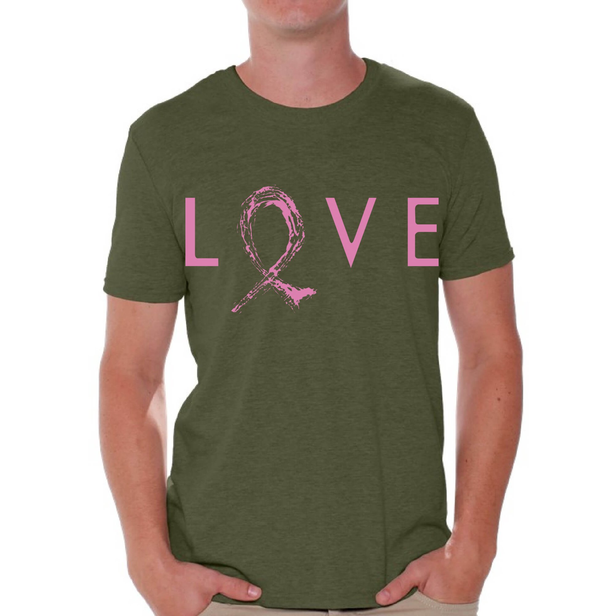 Awkward Styles Awkward Styles Love Tshirt Breast Cancer Awareness Shirts For Men Pink Ribbon T Shirt Cancer Support Ribbon T Shirt Pink Gifts Pink Ribbon Hope Shirt Gifts For Cancer Survivor Love