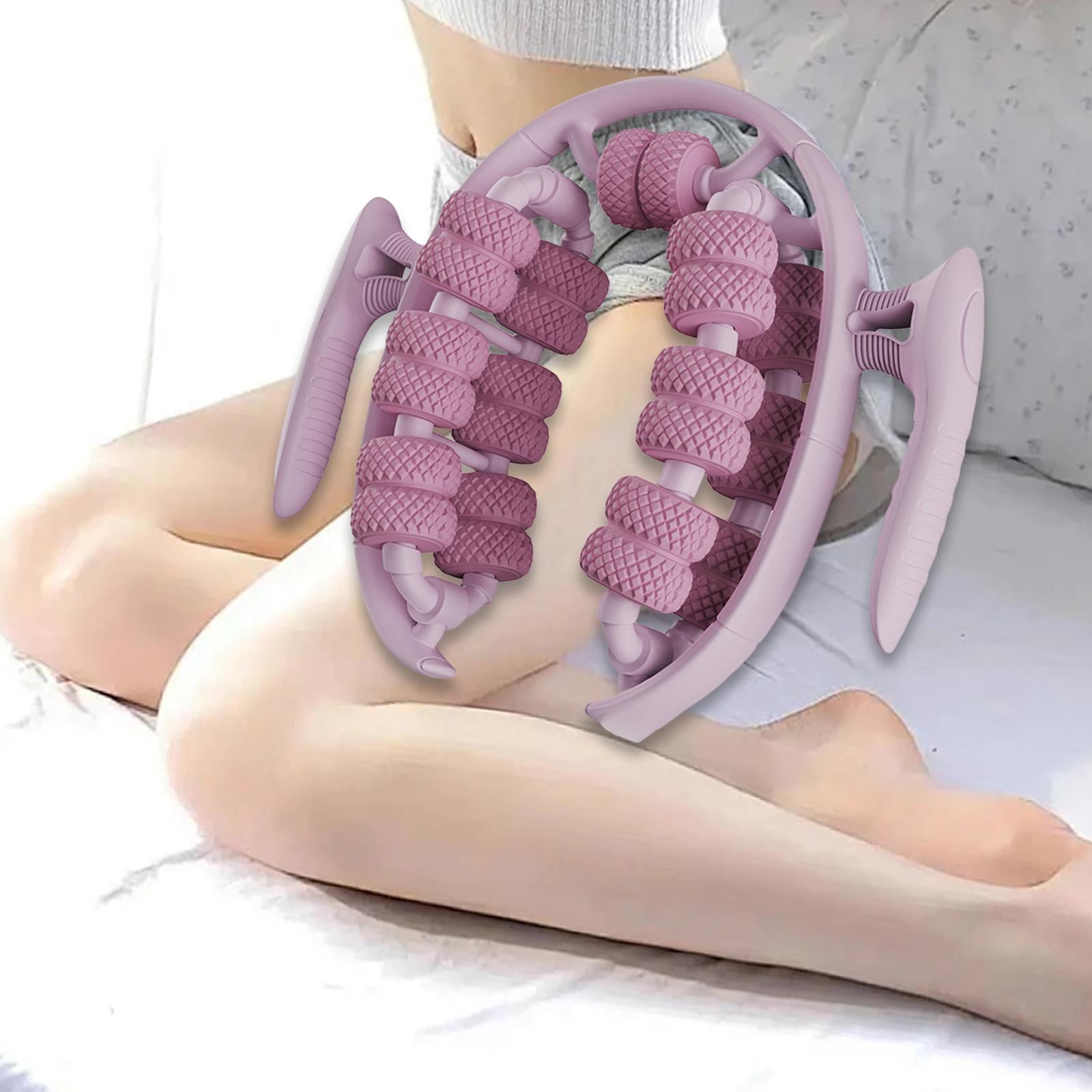 Gazechimp Massage Roller Anti Slip Muscle Relax Roller Leg Massager for Legs Arm Thigh pink