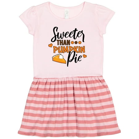 

Inktastic Thanksgiving Sweeter Than Pumpkin Pie Gift Toddler Girl Dress