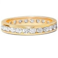 thumbnail image 2 of Pompeii 1 1/2 CT Channel Set Eternity Diamond Ring 14K Yellow Gold (G/H,I1), 2 of 3