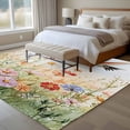 thumbnail image 5 of Rectangle Area Rug 6x9ft,Summer Colorful Wild Flowers Washable Carpet Non-Slip Runner Accent Rugs Indoor Floor Mat for Bedroom Living Room Decor,Country Exquisite Bird, 5 of 9