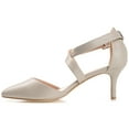 thumbnail image 3 of Journee Womens Riva Pointed Toe Mid Heel Pumps, Widths Available, 3 of 10