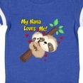 thumbnail image 4 of Inktastic My Nana Loves Me Boys or Girls Baby Bodysuit, 4 of 5