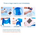 thumbnail image 3 of Toalla Sensación de frío Absorción de sudor Gimnasio para ejercicio de verano (Wathet) Hugtrwg Para estrenar, 3 of 6