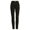 thumbnail image 2 of 7 For All ManKind Womens Hook Hem Skinny Fit Jeans, Black, 30, 2 of 2