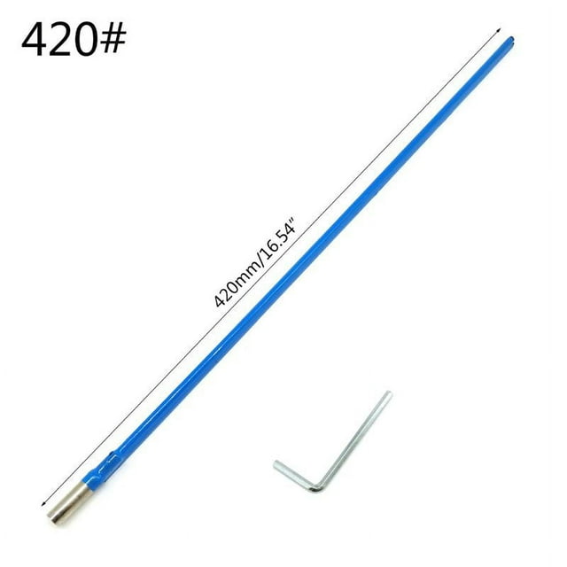 1Set Guitare à Double Action Bidirectionnelle Tige Réglable Levier Bleu avec Clé Hexagonale 42cm